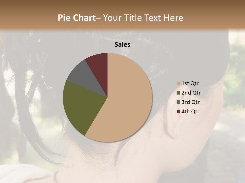 Wedding Female Hair Styling PowerPoint Template