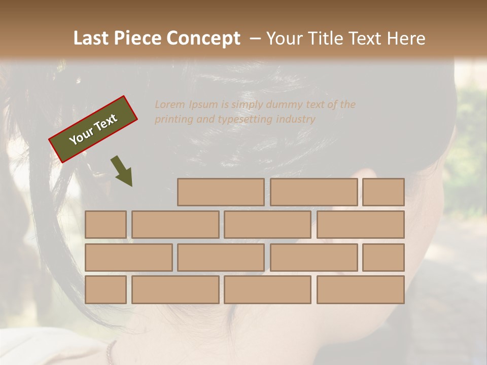 Wedding Female Hair Styling PowerPoint Template