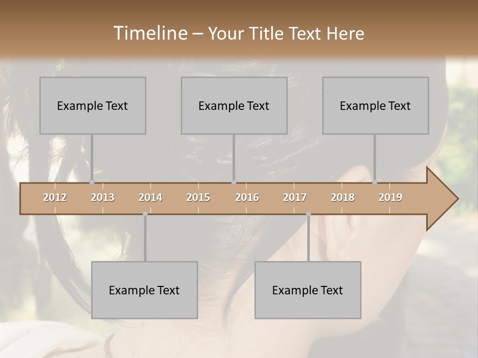 Wedding Female Hair Styling PowerPoint Template