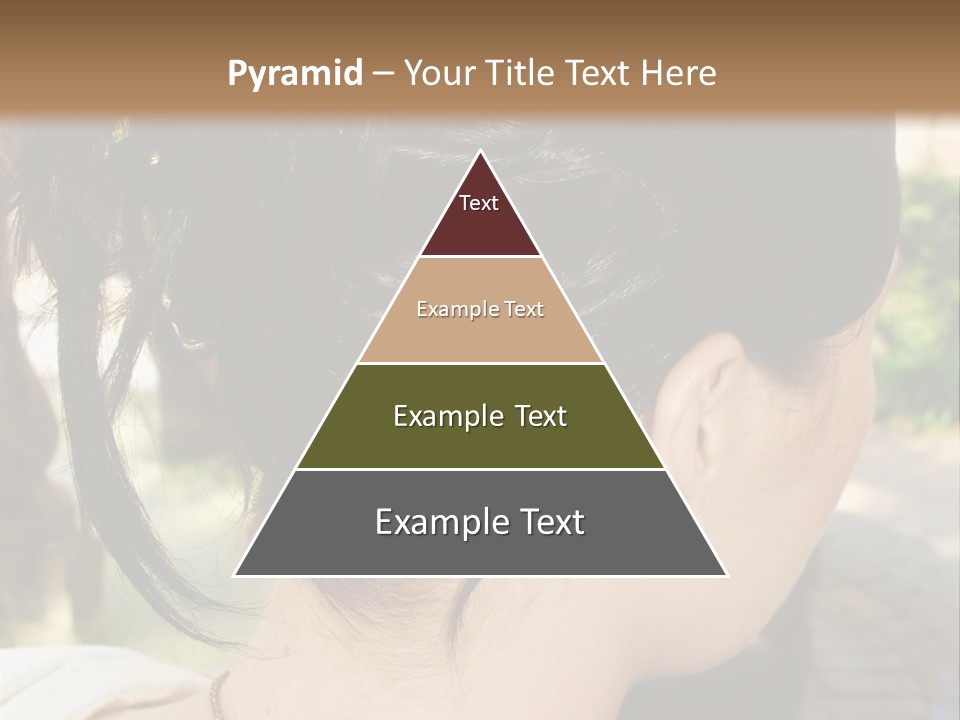 Wedding Female Hair Styling PowerPoint Template