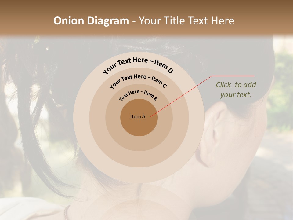 Wedding Female Hair Styling PowerPoint Template