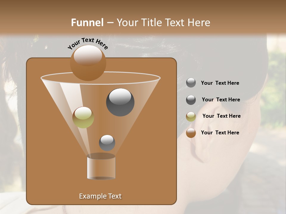 Wedding Female Hair Styling PowerPoint Template