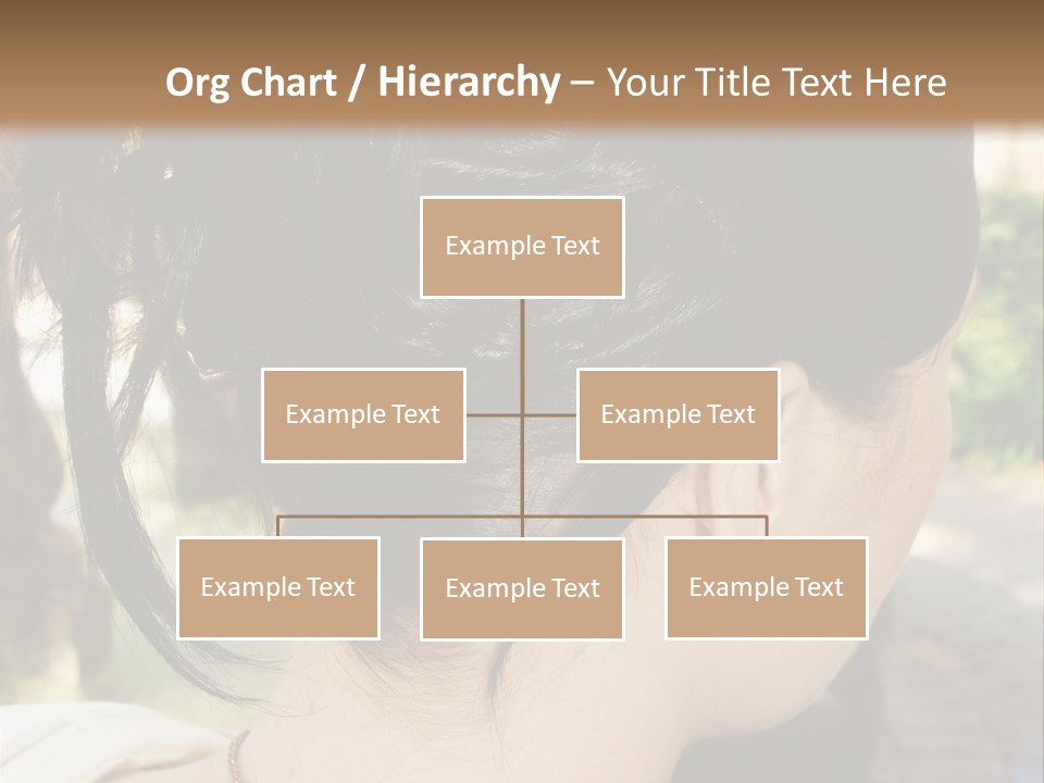 Wedding Female Hair Styling PowerPoint Template