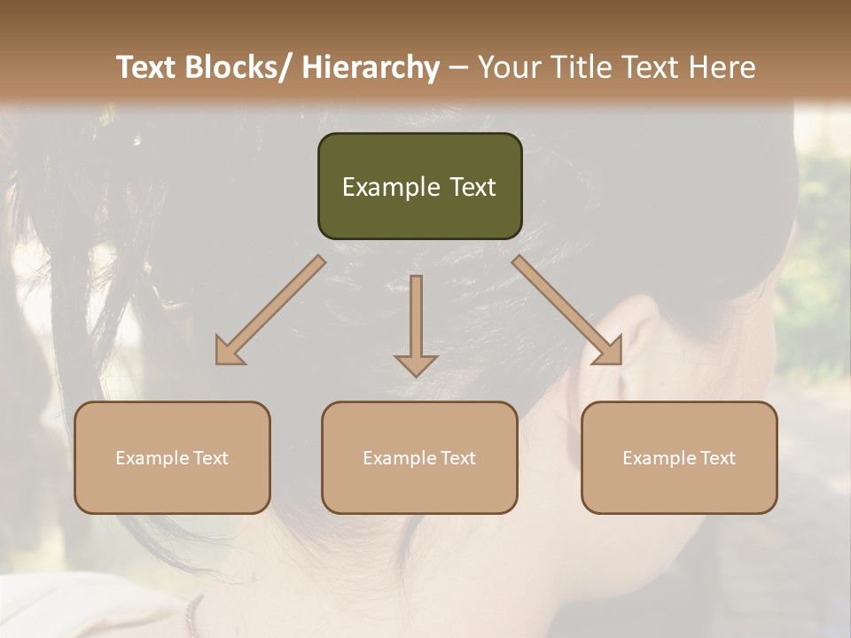 Wedding Female Hair Styling PowerPoint Template