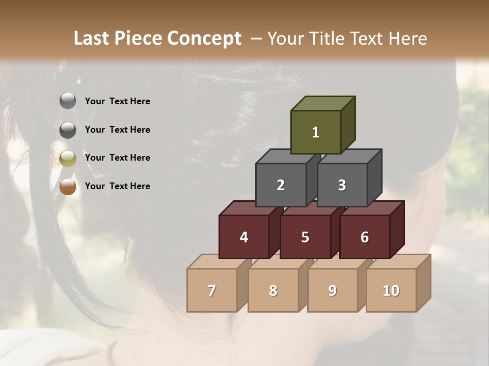 Wedding Female Hair Styling PowerPoint Template