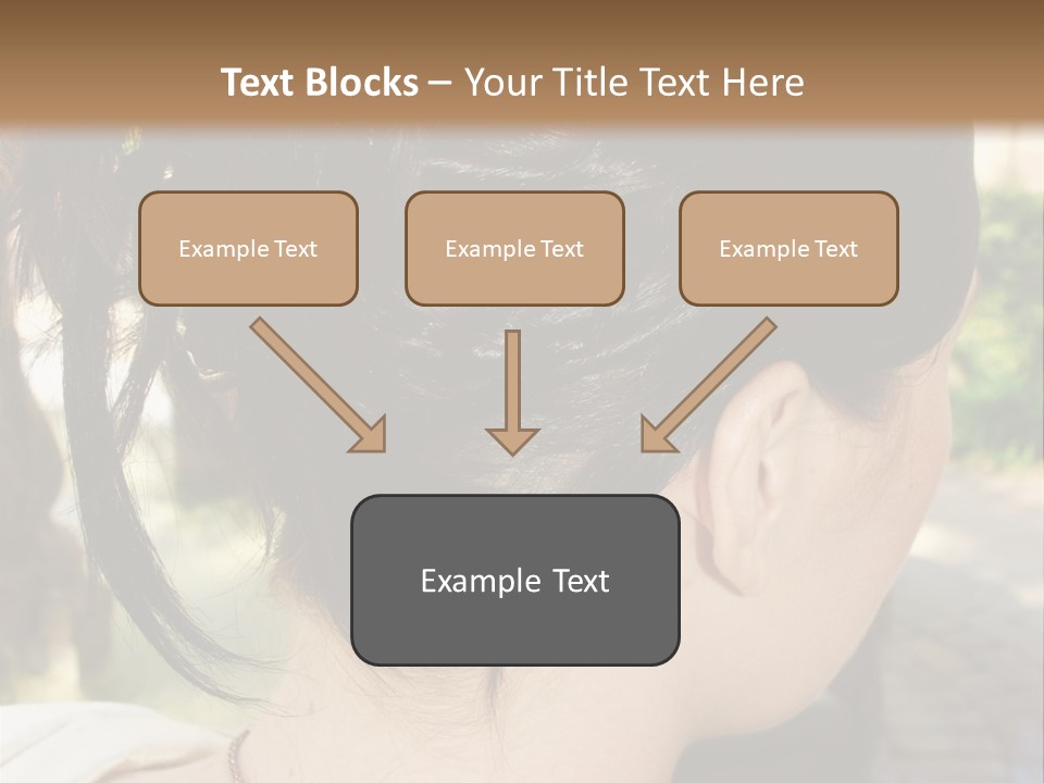 Wedding Female Hair Styling PowerPoint Template