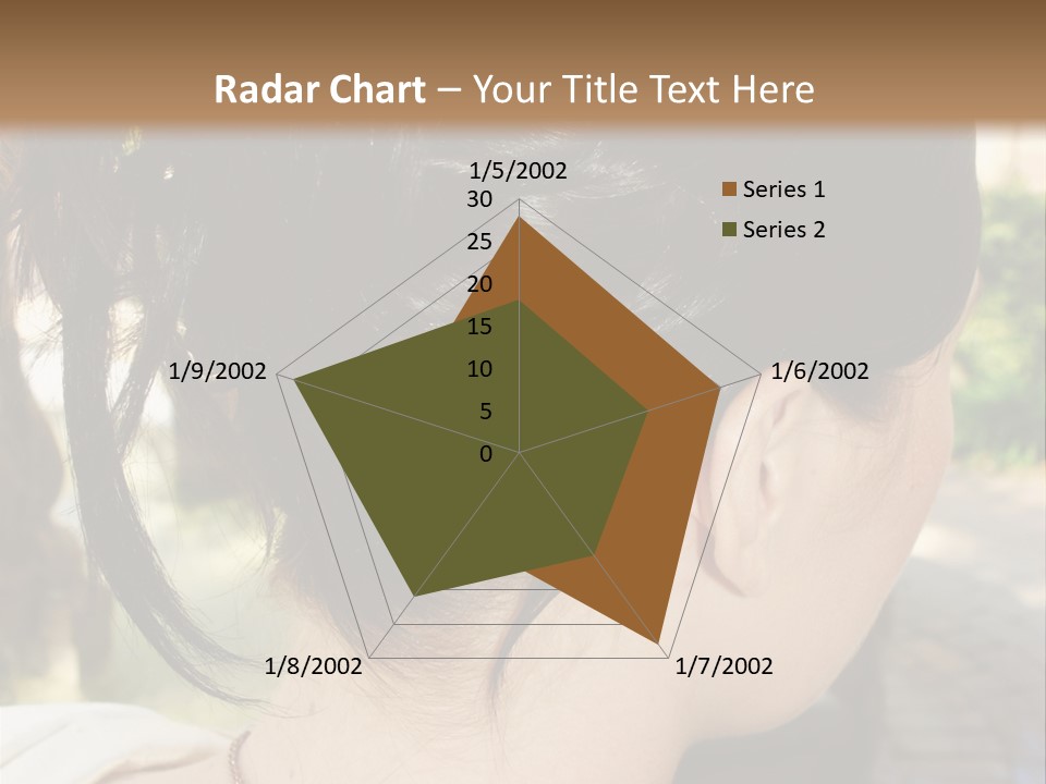 Wedding Female Hair Styling PowerPoint Template