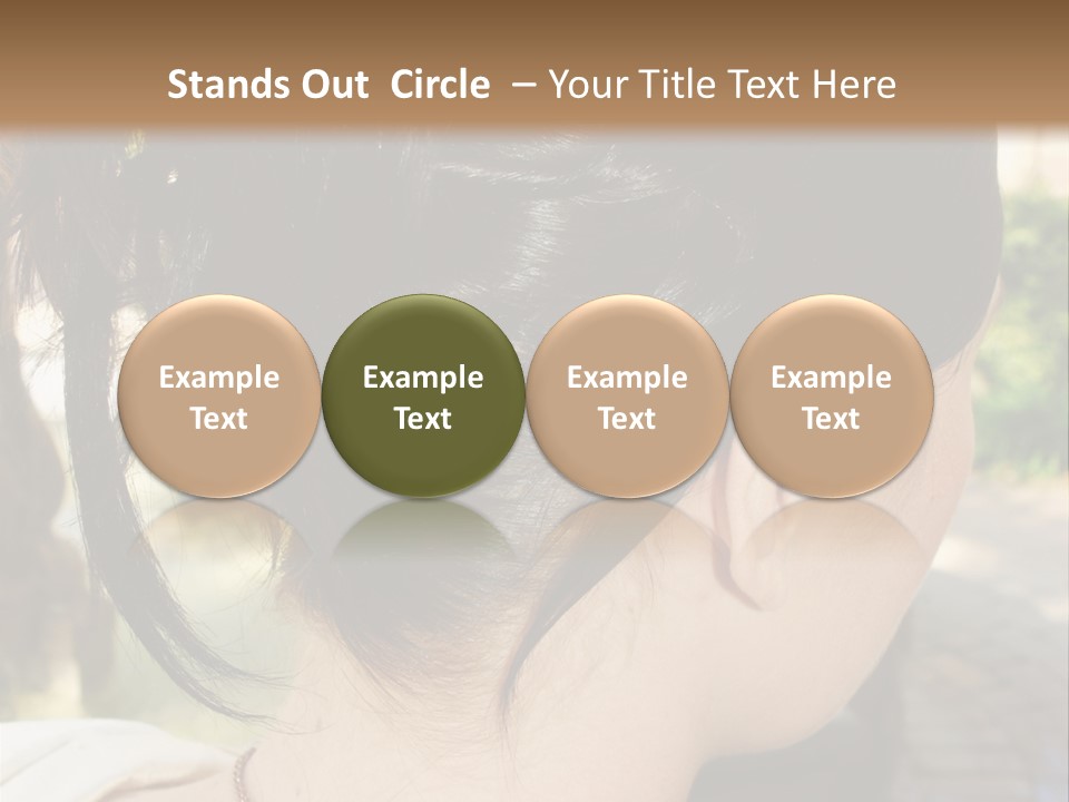 Wedding Female Hair Styling PowerPoint Template