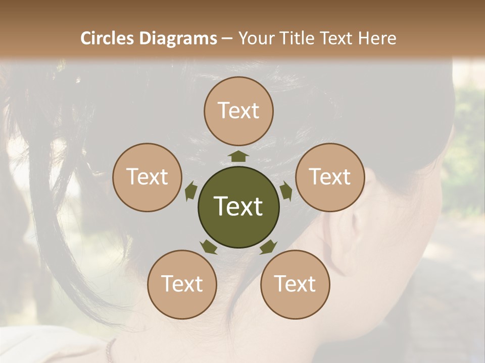 Wedding Female Hair Styling PowerPoint Template