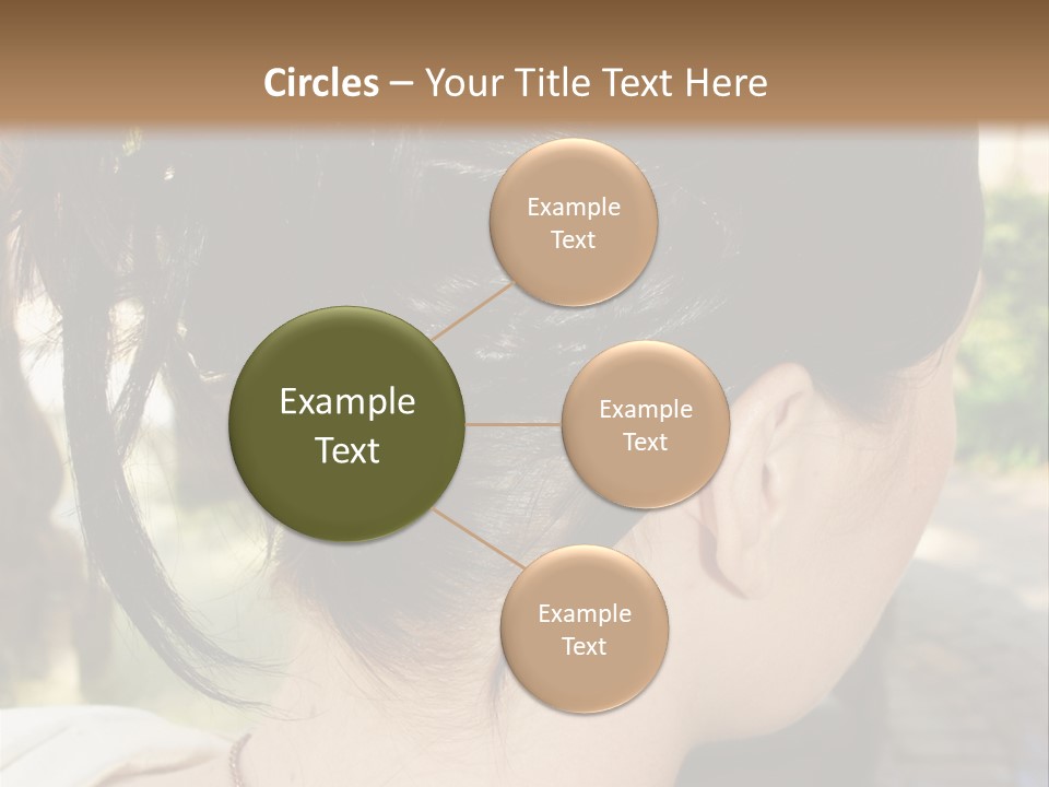 Wedding Female Hair Styling PowerPoint Template