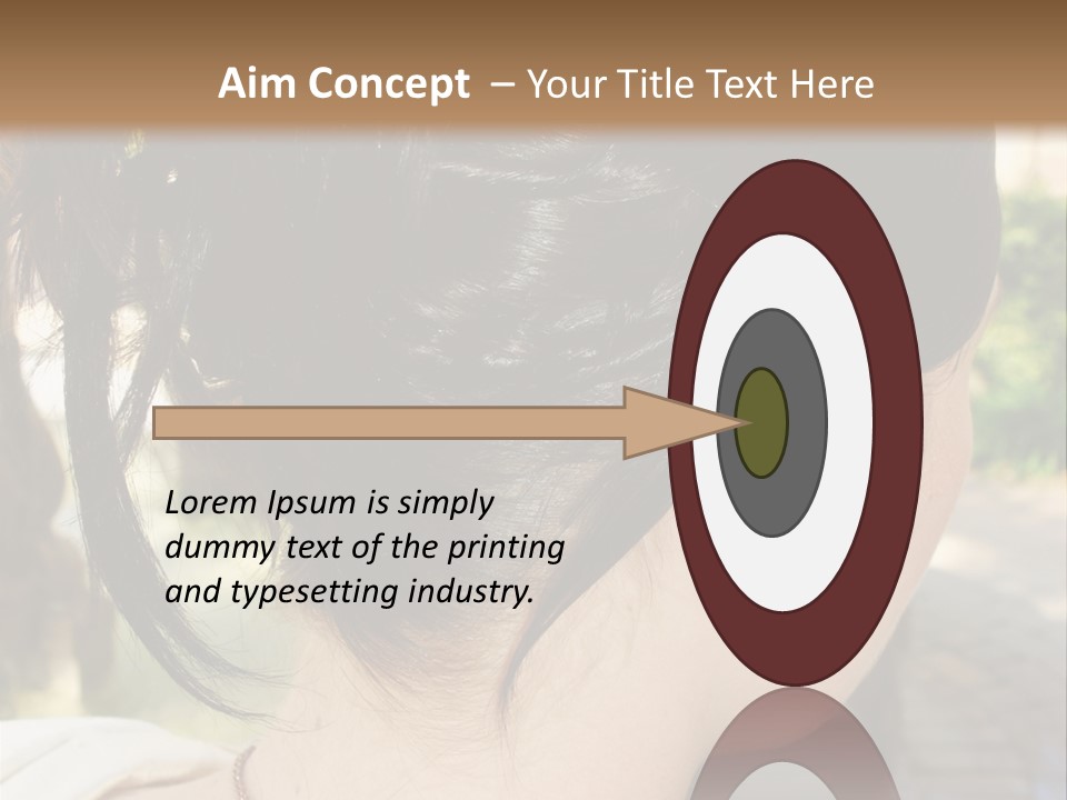 Wedding Female Hair Styling PowerPoint Template