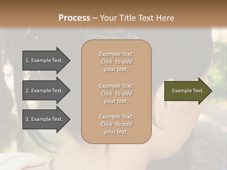 Wedding Female Hair Styling PowerPoint Template