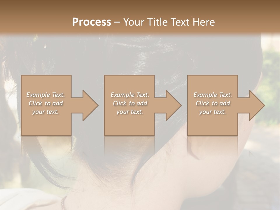 Wedding Female Hair Styling PowerPoint Template