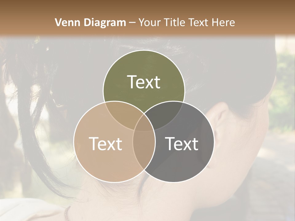 Wedding Female Hair Styling PowerPoint Template