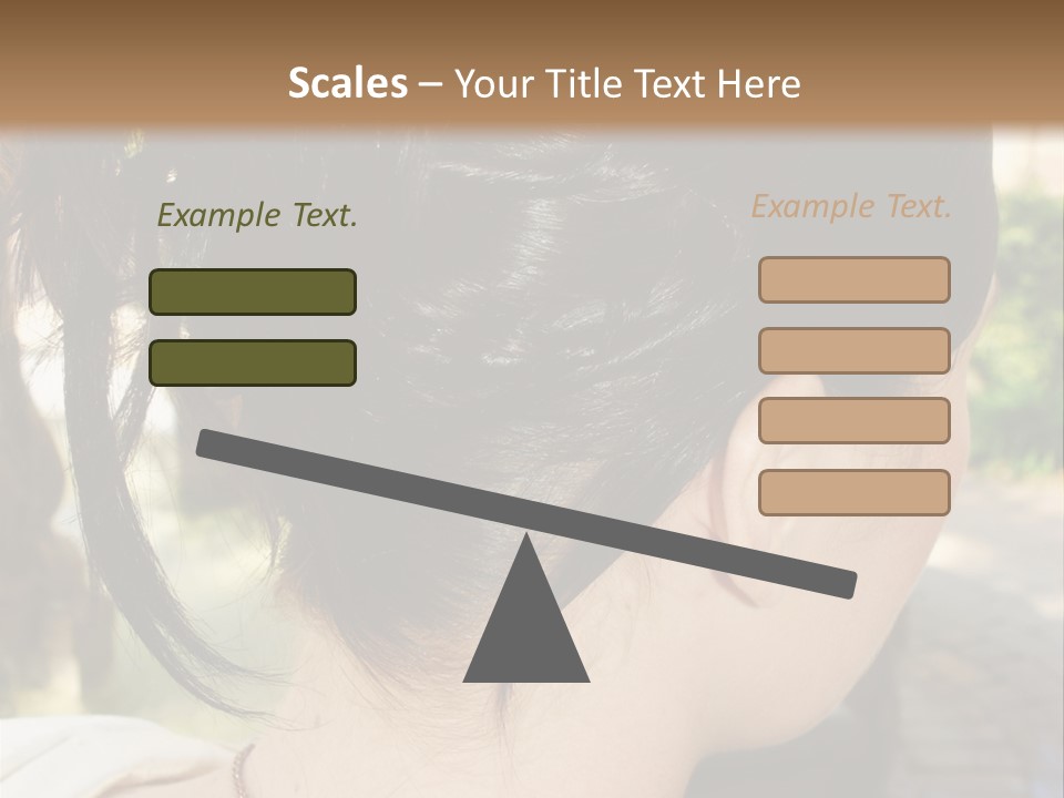 Wedding Female Hair Styling PowerPoint Template