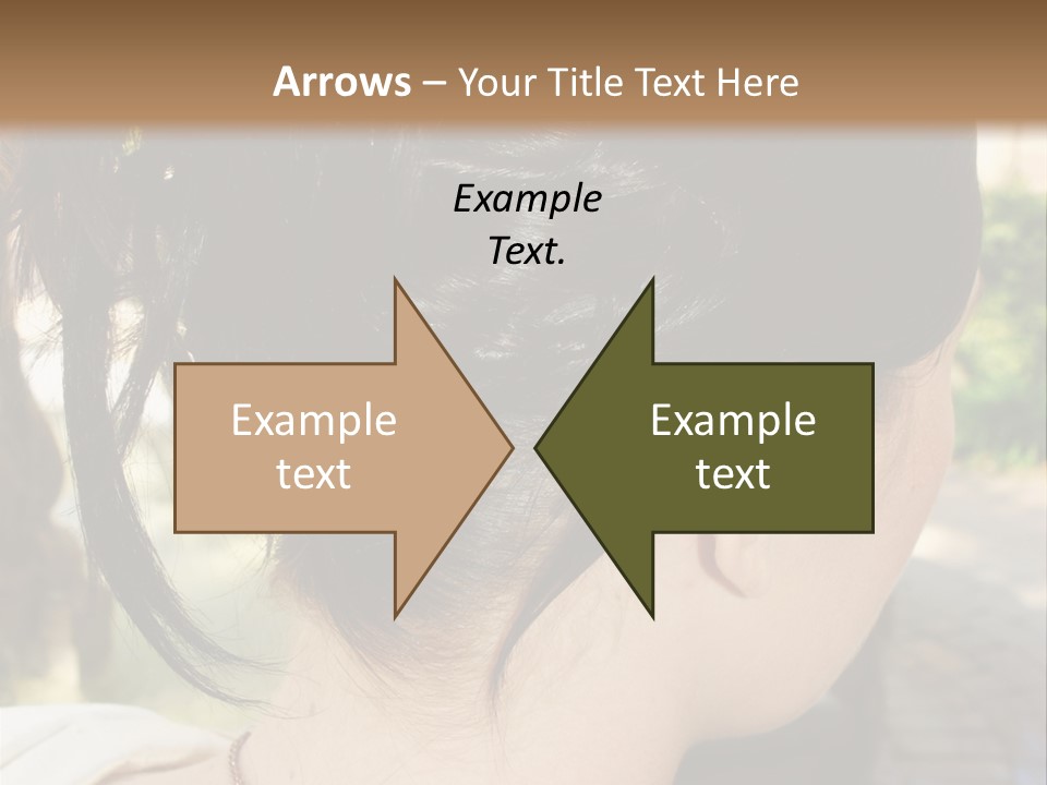 Wedding Female Hair Styling PowerPoint Template