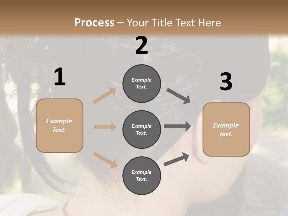 Wedding Female Hair Styling PowerPoint Template