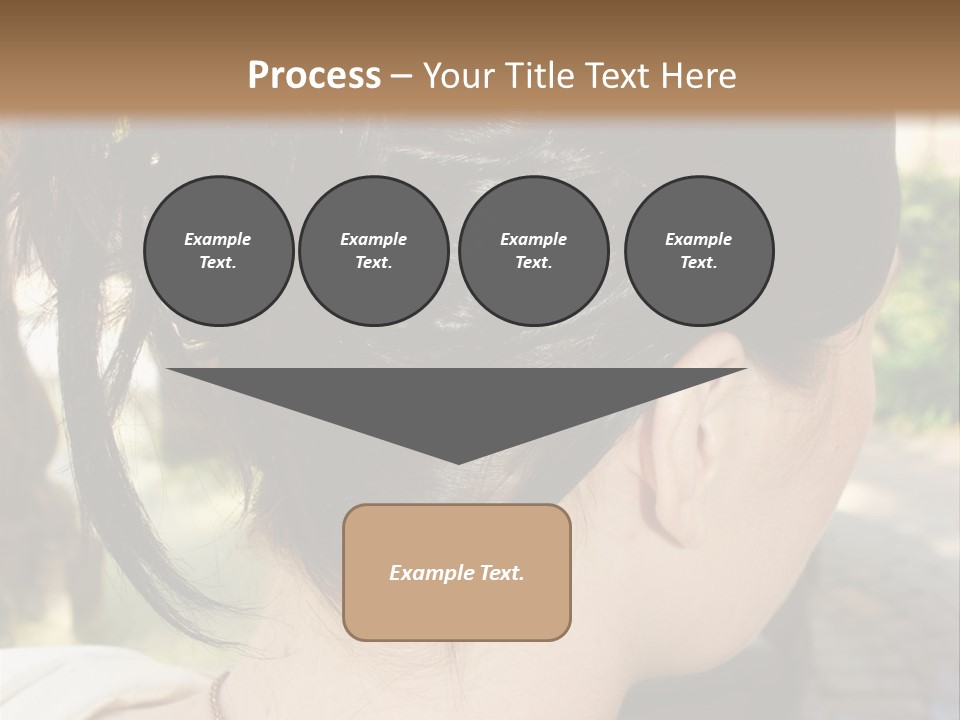 Wedding Female Hair Styling PowerPoint Template