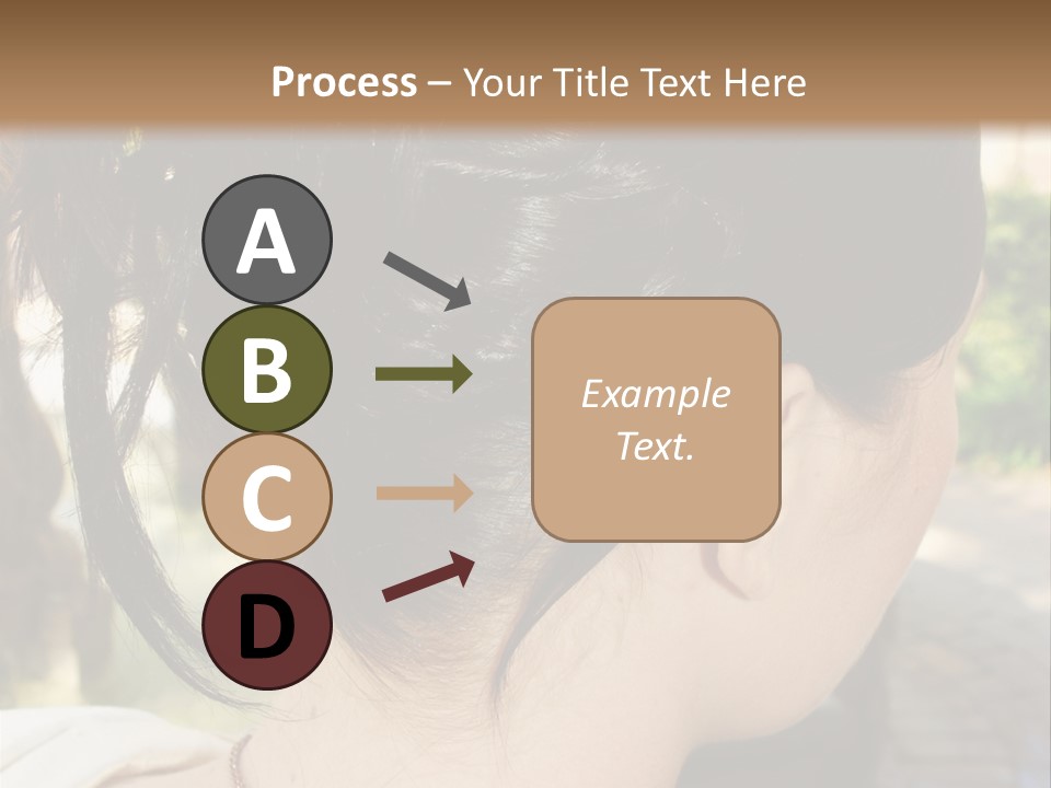 Wedding Female Hair Styling PowerPoint Template