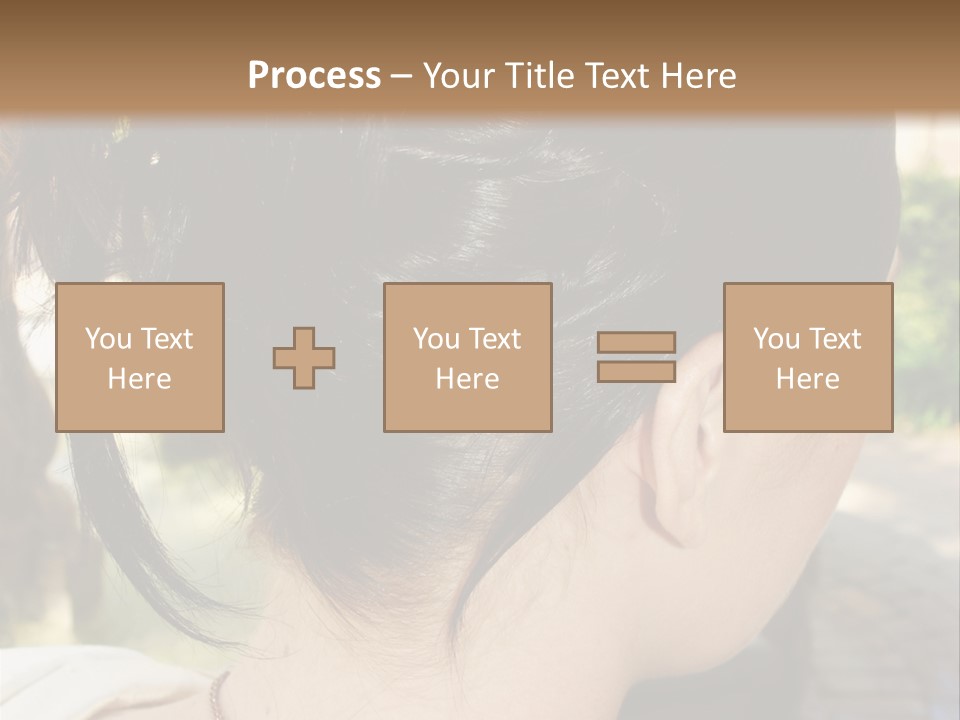 Wedding Female Hair Styling PowerPoint Template