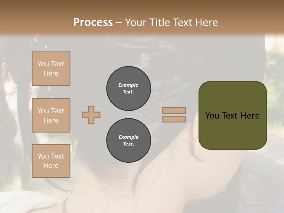Wedding Female Hair Styling PowerPoint Template