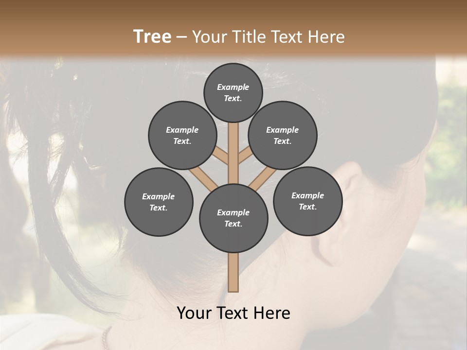 Wedding Female Hair Styling PowerPoint Template