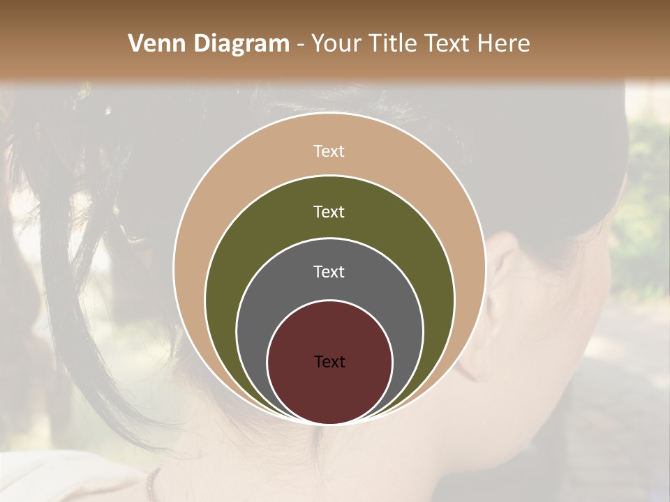 Wedding Female Hair Styling PowerPoint Template