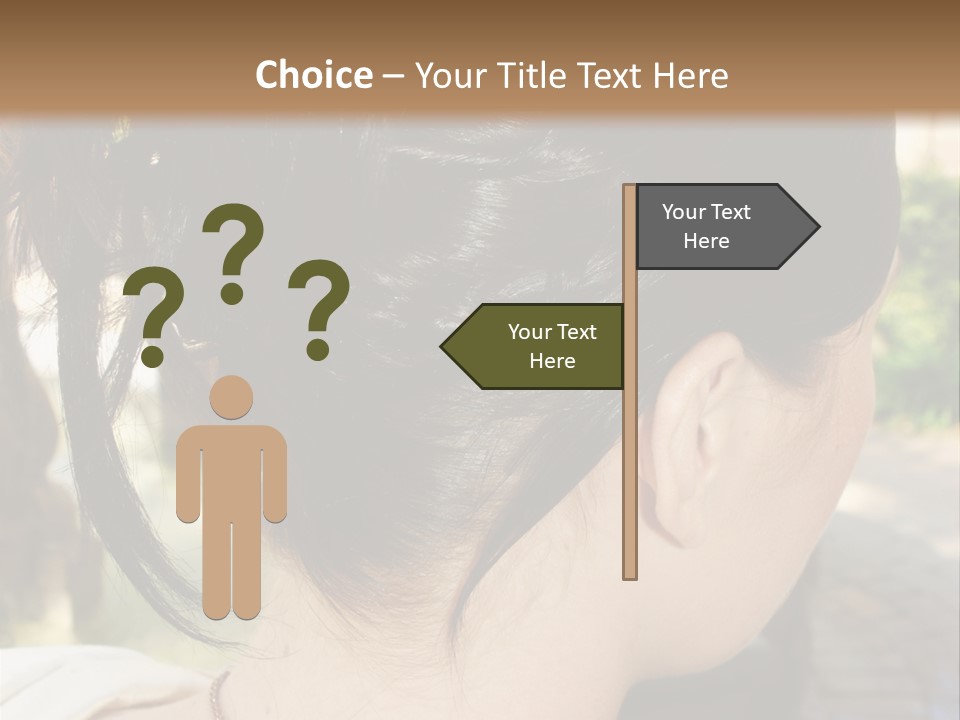 Wedding Female Hair Styling PowerPoint Template