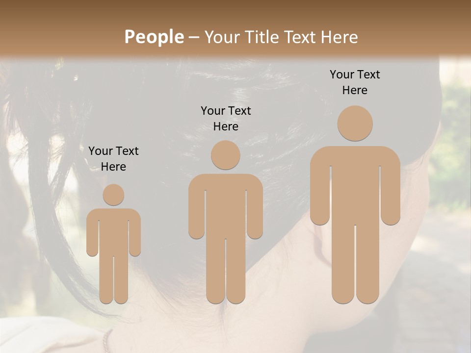 Wedding Female Hair Styling PowerPoint Template