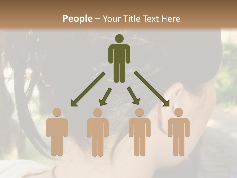 Wedding Female Hair Styling PowerPoint Template