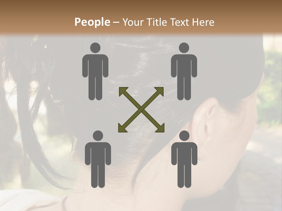 Wedding Female Hair Styling PowerPoint Template