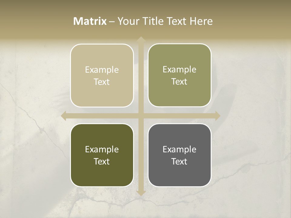 Stone Hand In Meditation Position PowerPoint Template