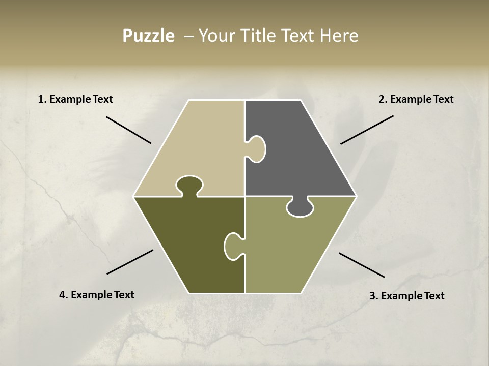 Stone Hand In Meditation Position PowerPoint Template