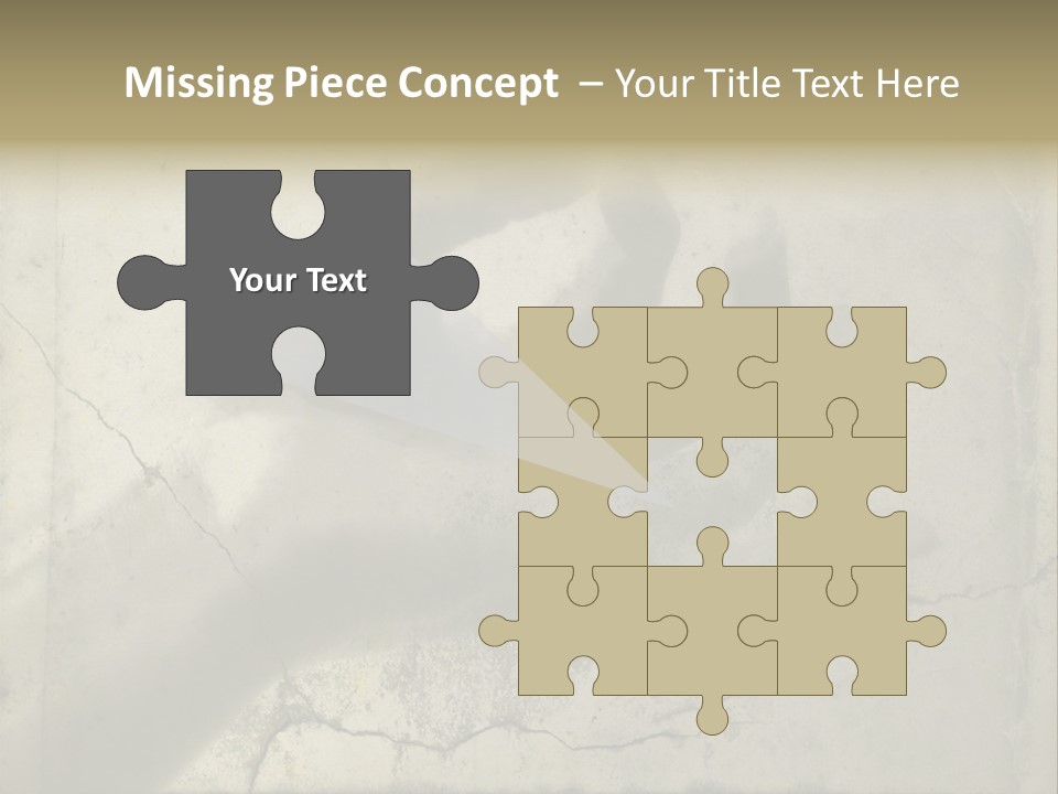 Stone Hand In Meditation Position PowerPoint Template