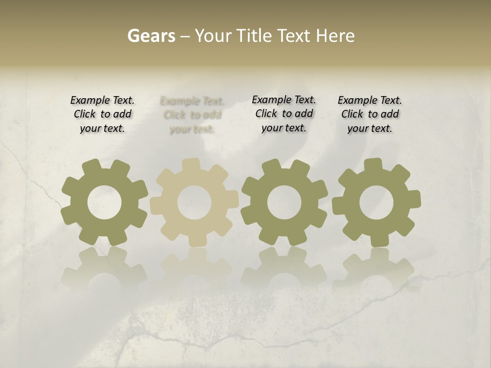 Stone Hand In Meditation Position PowerPoint Template