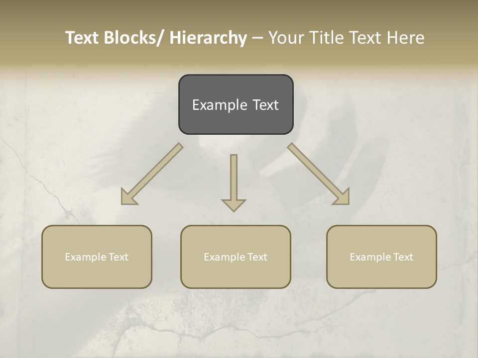 Stone Hand In Meditation Position PowerPoint Template