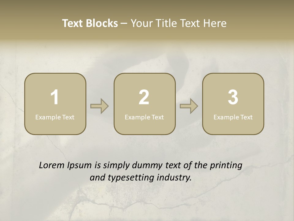 Stone Hand In Meditation Position PowerPoint Template