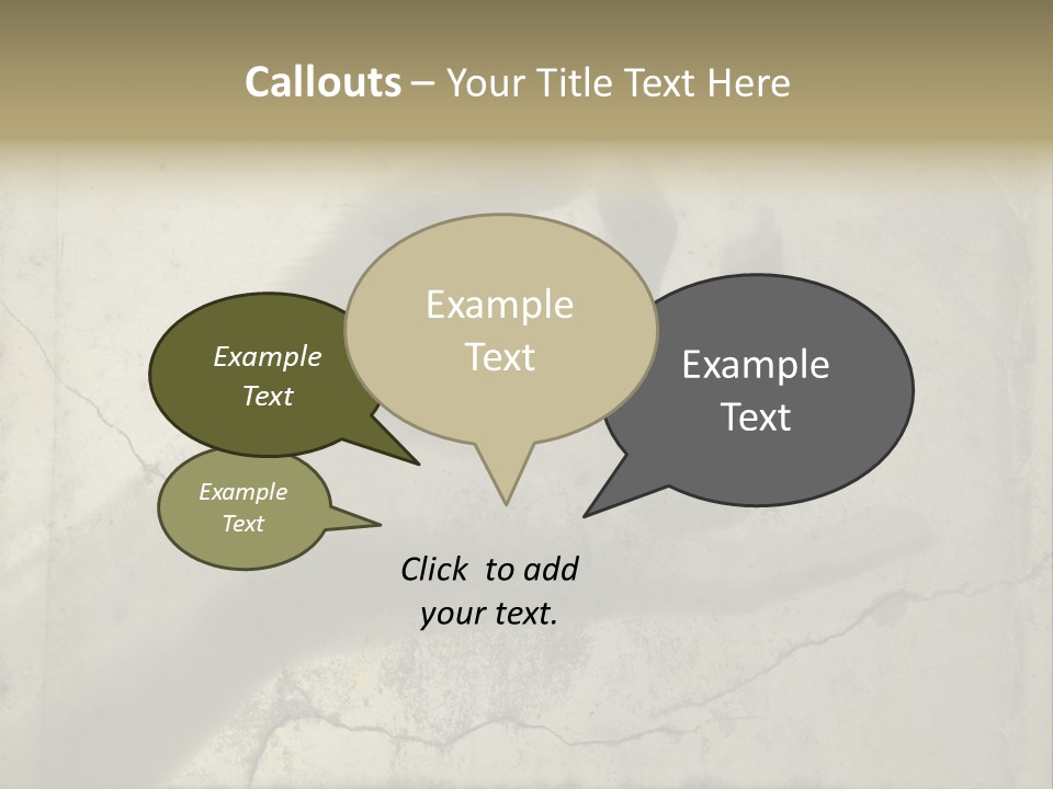 Stone Hand In Meditation Position PowerPoint Template
