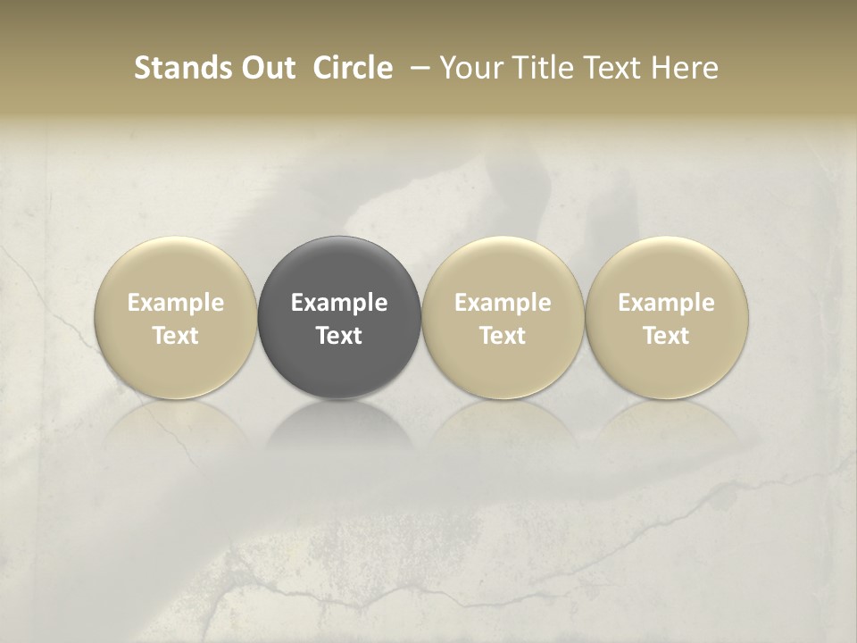 Stone Hand In Meditation Position PowerPoint Template