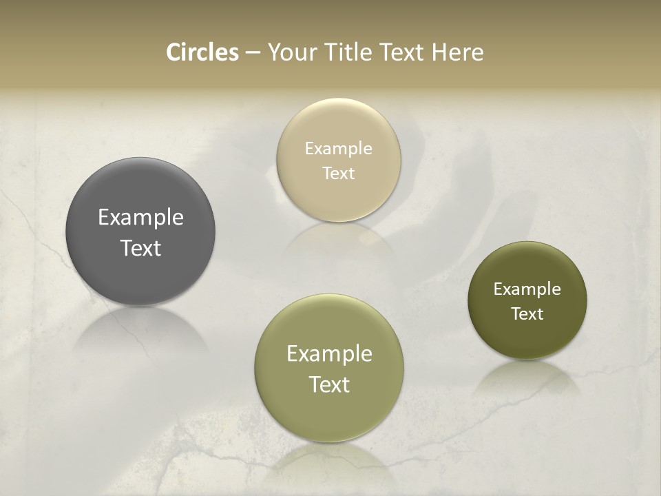 Stone Hand In Meditation Position PowerPoint Template