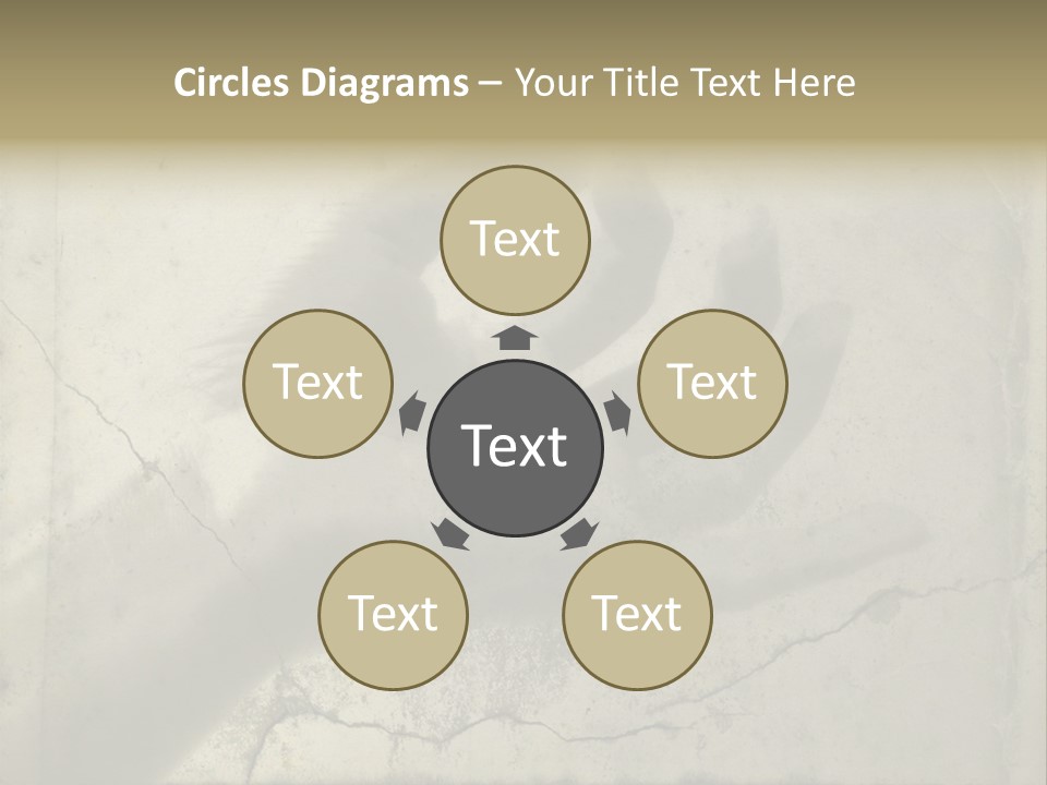 Stone Hand In Meditation Position PowerPoint Template