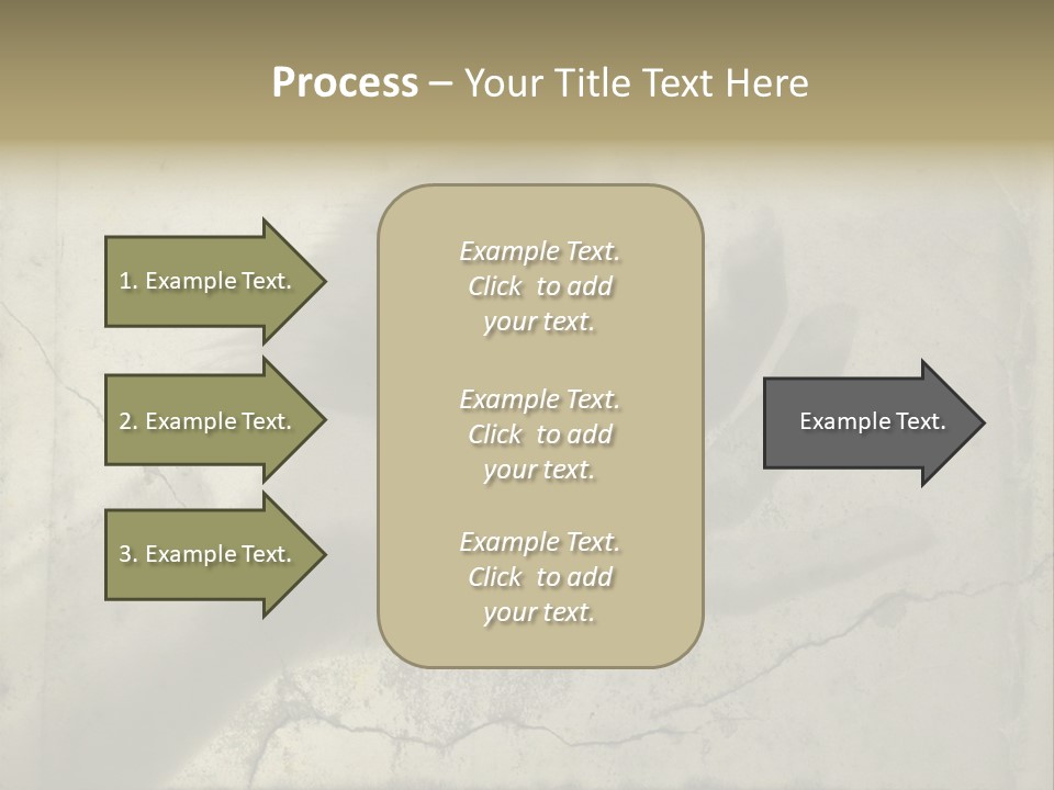 Stone Hand In Meditation Position PowerPoint Template