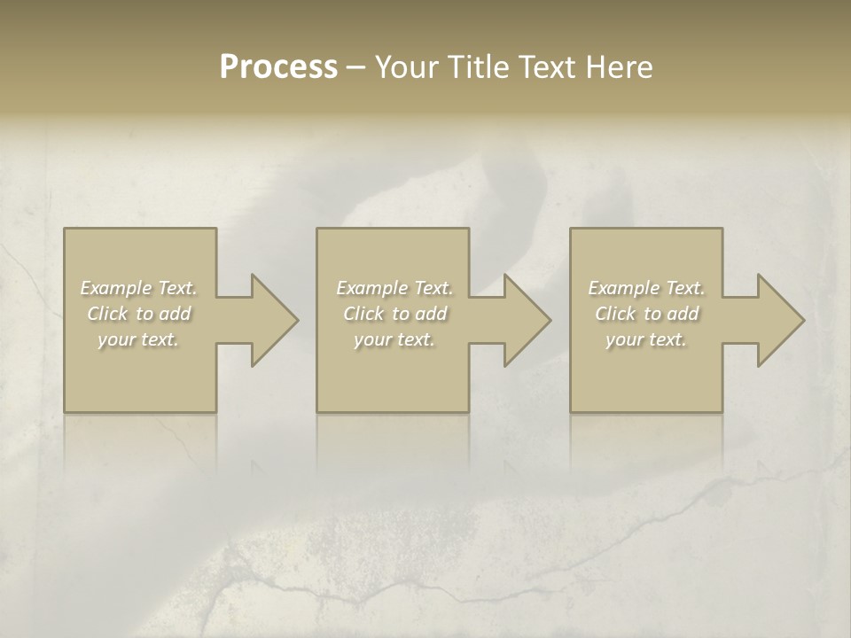 Stone Hand In Meditation Position PowerPoint Template