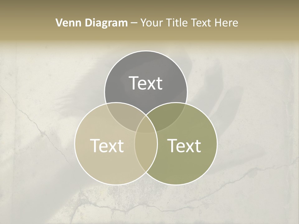 Stone Hand In Meditation Position PowerPoint Template