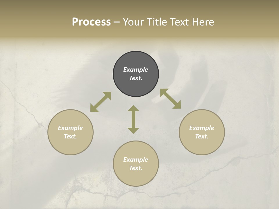 Stone Hand In Meditation Position PowerPoint Template