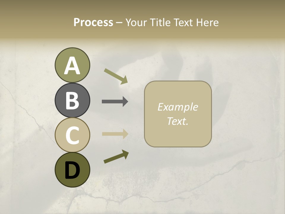 Stone Hand In Meditation Position PowerPoint Template