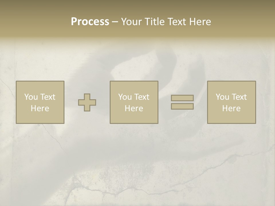 Stone Hand In Meditation Position PowerPoint Template