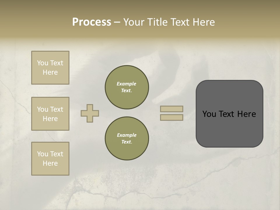 Stone Hand In Meditation Position PowerPoint Template