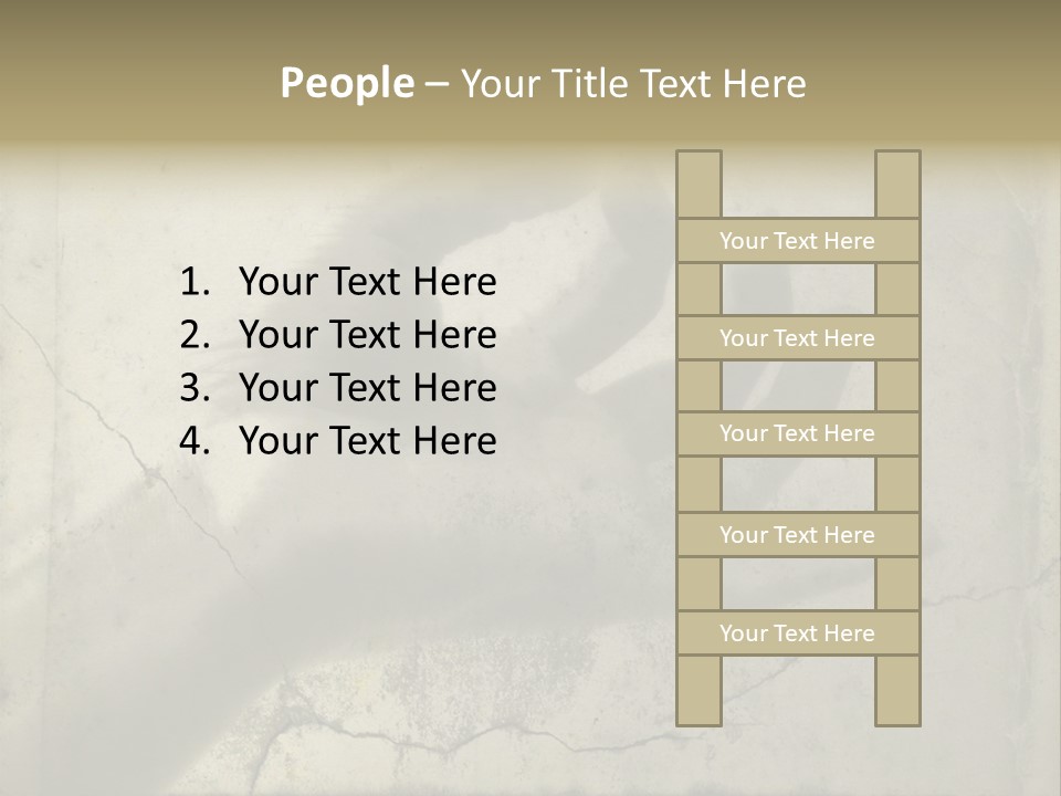 Stone Hand In Meditation Position PowerPoint Template