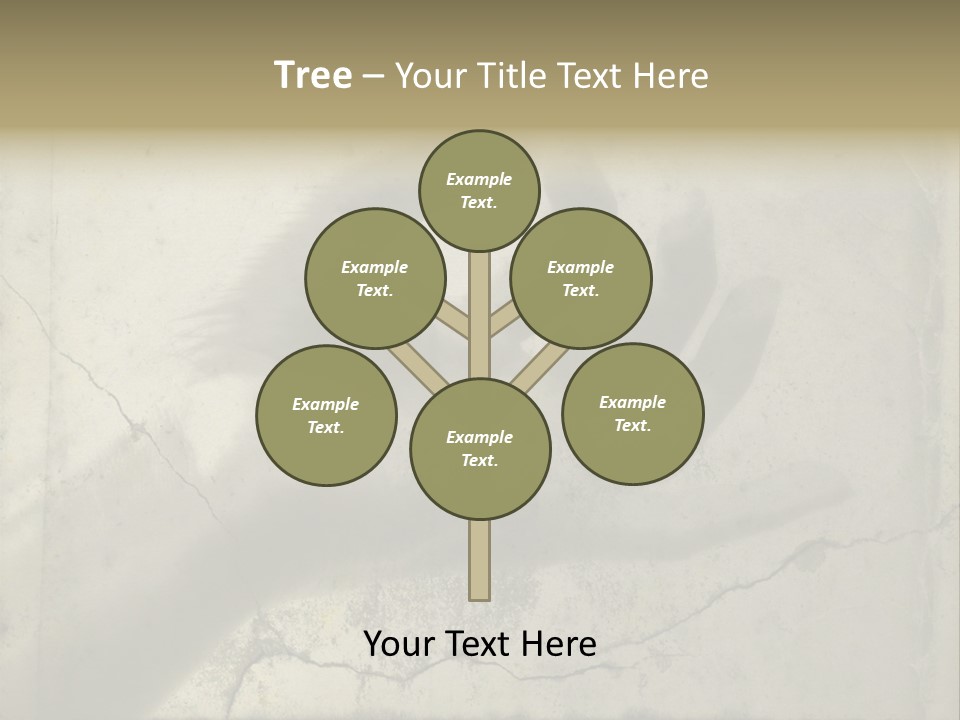 Stone Hand In Meditation Position PowerPoint Template